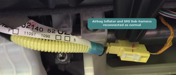 Airbag properly connected
