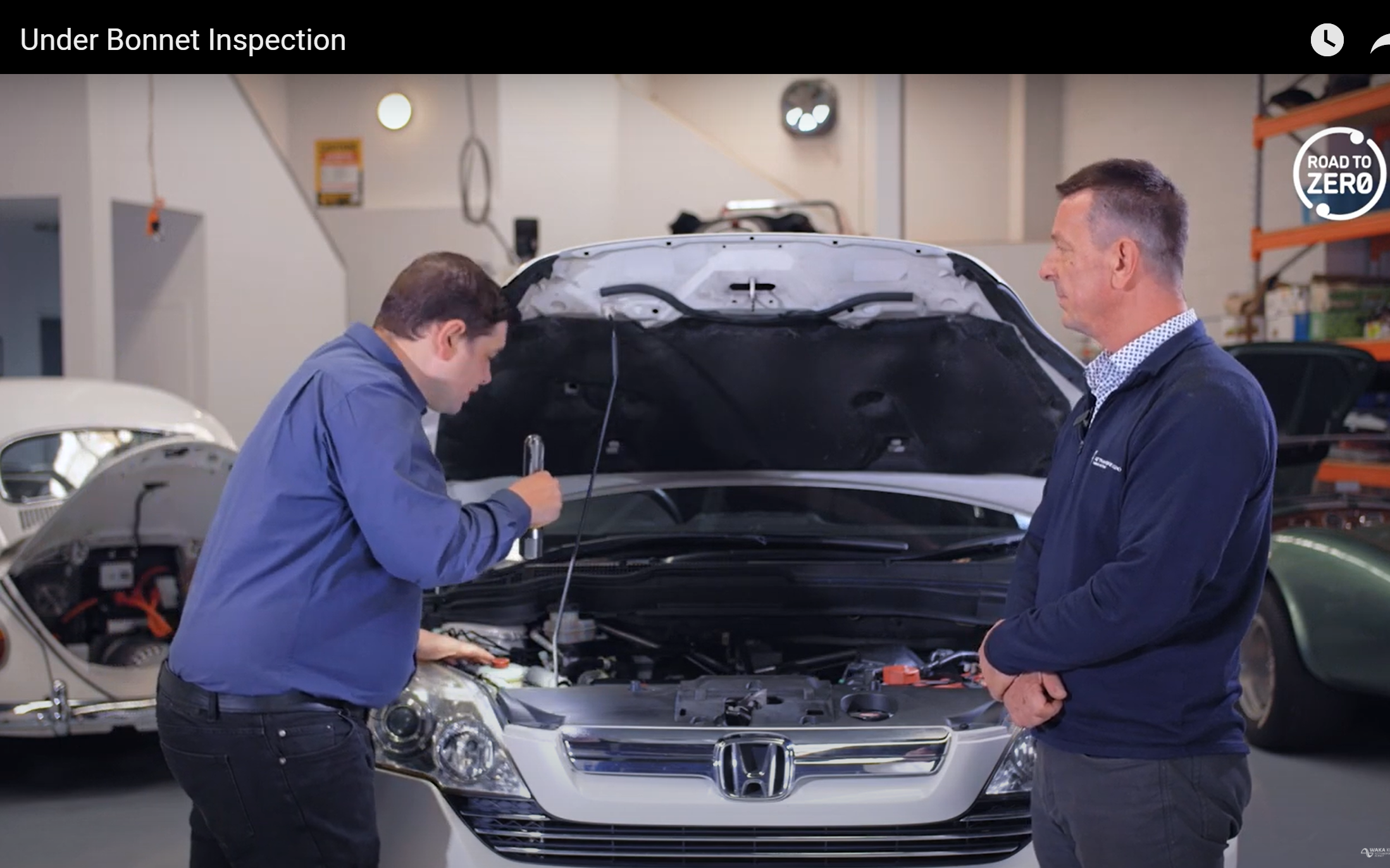 under bonnet inspection image